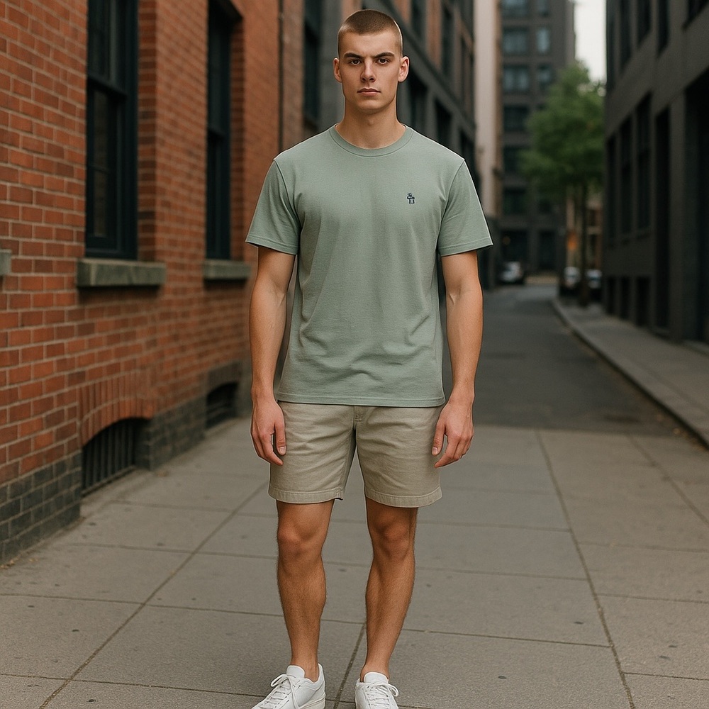 🤑 5/$25 Abercrombie & Fitch Green Soft Short Sleeve T-Shirt 🔥